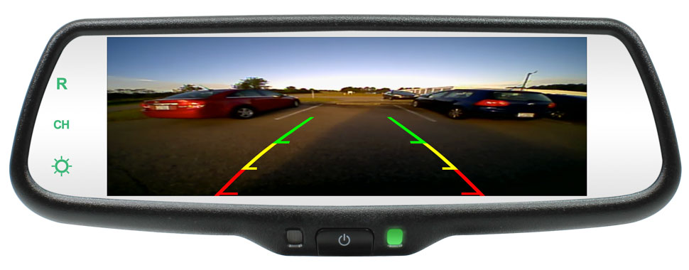 Car Rear View Mirrors with Large Screen and Multiple Cameras