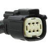 Vehicle interface connector plugs directly into Ford truck video pre-wire harness when removing the tailgate