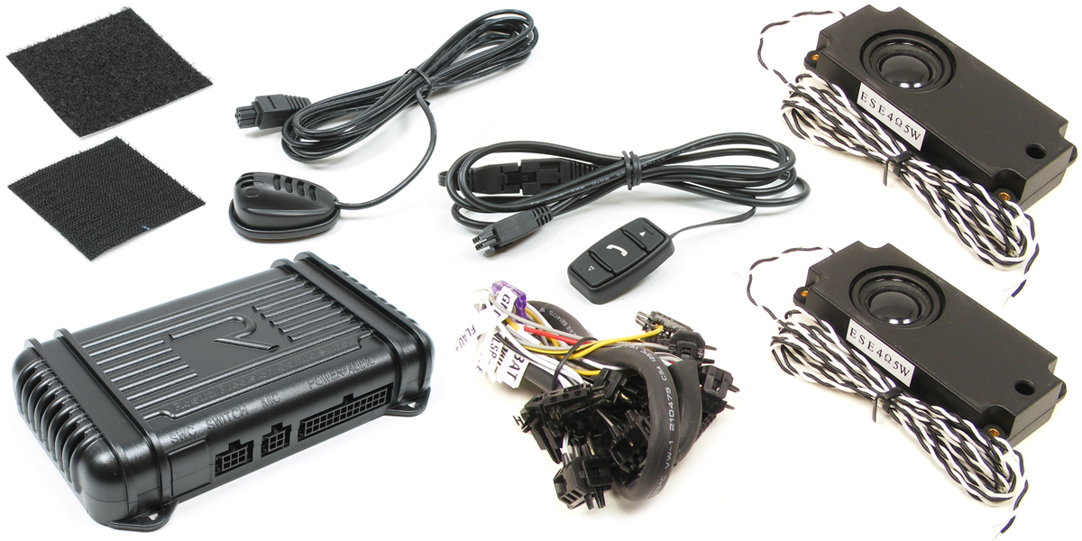 Universal car Bluetooth system with 4-channel audio streaming for iPhone, Android, and Blackberry devices.