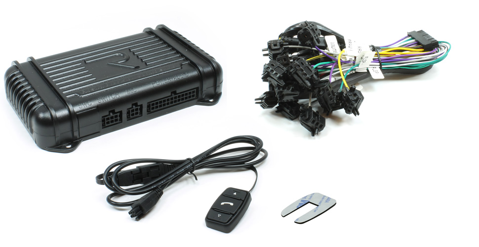 Universal car Bluetooth system with 4-channel audio streaming for iPhone, Android, and Blackberry devices.