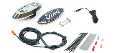 Rostra 250-8140A 2011-2013 Ford F-Series emblem camera with integrated CCD color camera included with 250-8807-OEMB