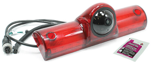 High-mount brake lamp camera 250-8148 for use with 2010-2014 Ford F-150 tailgate camera relocation harness