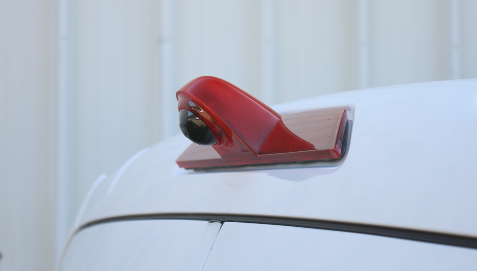 Ford Transit Full-Size third brake lamp camera installed above rear doors