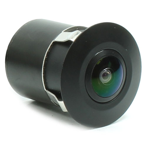 Universal DrillIn Flush Mount Backup Camera with Digitally Corrected