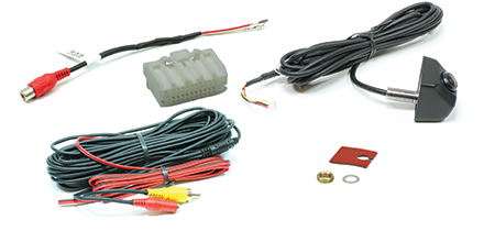 Rostra 250-8408-W Dodge/Jeep CMOS color camera with OE touch screen interface harness