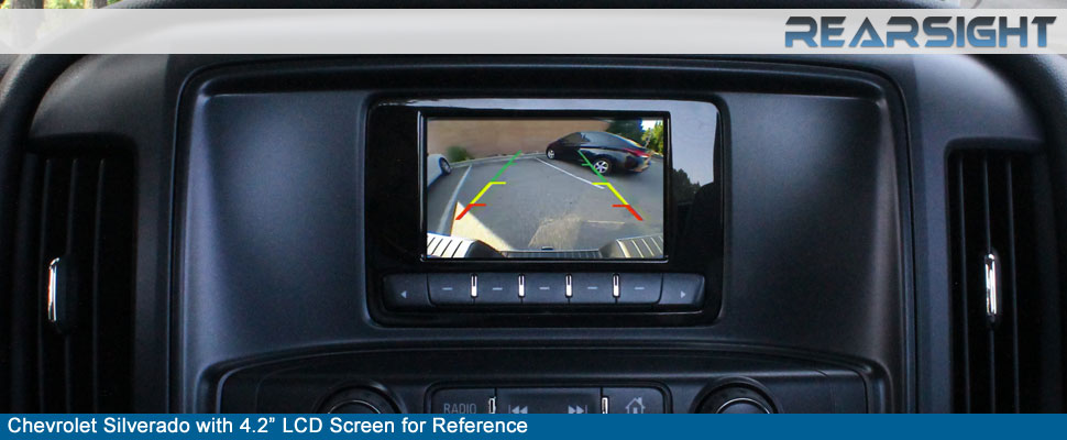 Rostra 250-8425 Cadillac, Chevrolet and GMC 4-inch and 8-inch LCD screen interface for backup camera, front-view camera, or side-view camera
