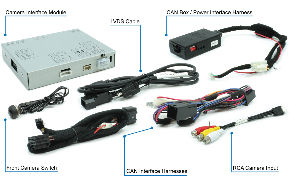 Rostra 250-8425 video interface adds backup camera, side camera, or front-view camera to Chevrolet, GMC, and Cadillac vehicles Rostra 250-8425 video interface adds backup camera, side camera, or front-view camera to Chevrolet, GMC, and Cadillac vehicles