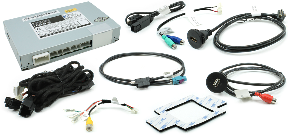 Video interface system for GMC vehicles with factory 8-inch LCD screen