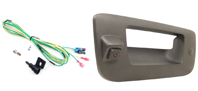 250-8569 2007-2013 Chevrolet Silverado and GMC Sierra tailgate handle with CMOS color camera and universal temperature probe included with 250-8802-LCH