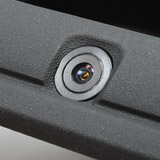 Rostra's 1/4-inch CMOS color camera pre-installed in a factory-fit 2014-2016 Silverado/Sierra tailgate-handle.