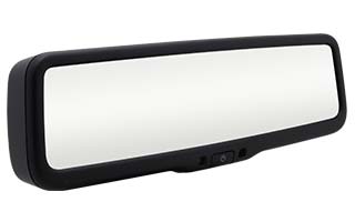 Three-quarter angled image of Rostra rearview mirror 250-8832