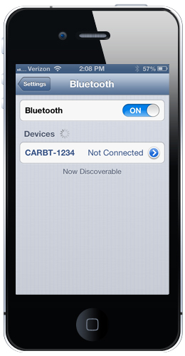 iPhone Settings Bluetooth