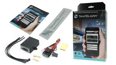 TextBuster text blocking and vehicle tracking system